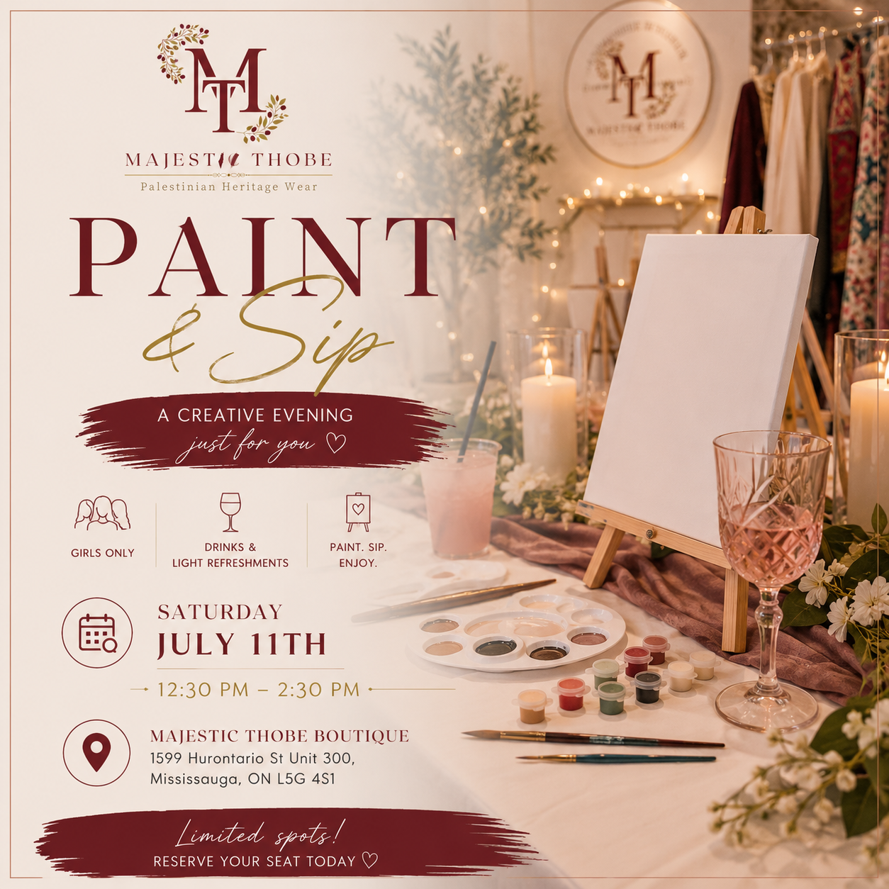 Girls Paint n Sip